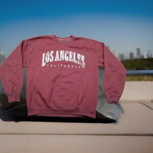 ✅Womens M Los Angeles California Crewneck Pullover Sweatshirt Oversized